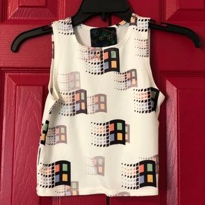 Omighty Microsoft Windows Crop Top 💻